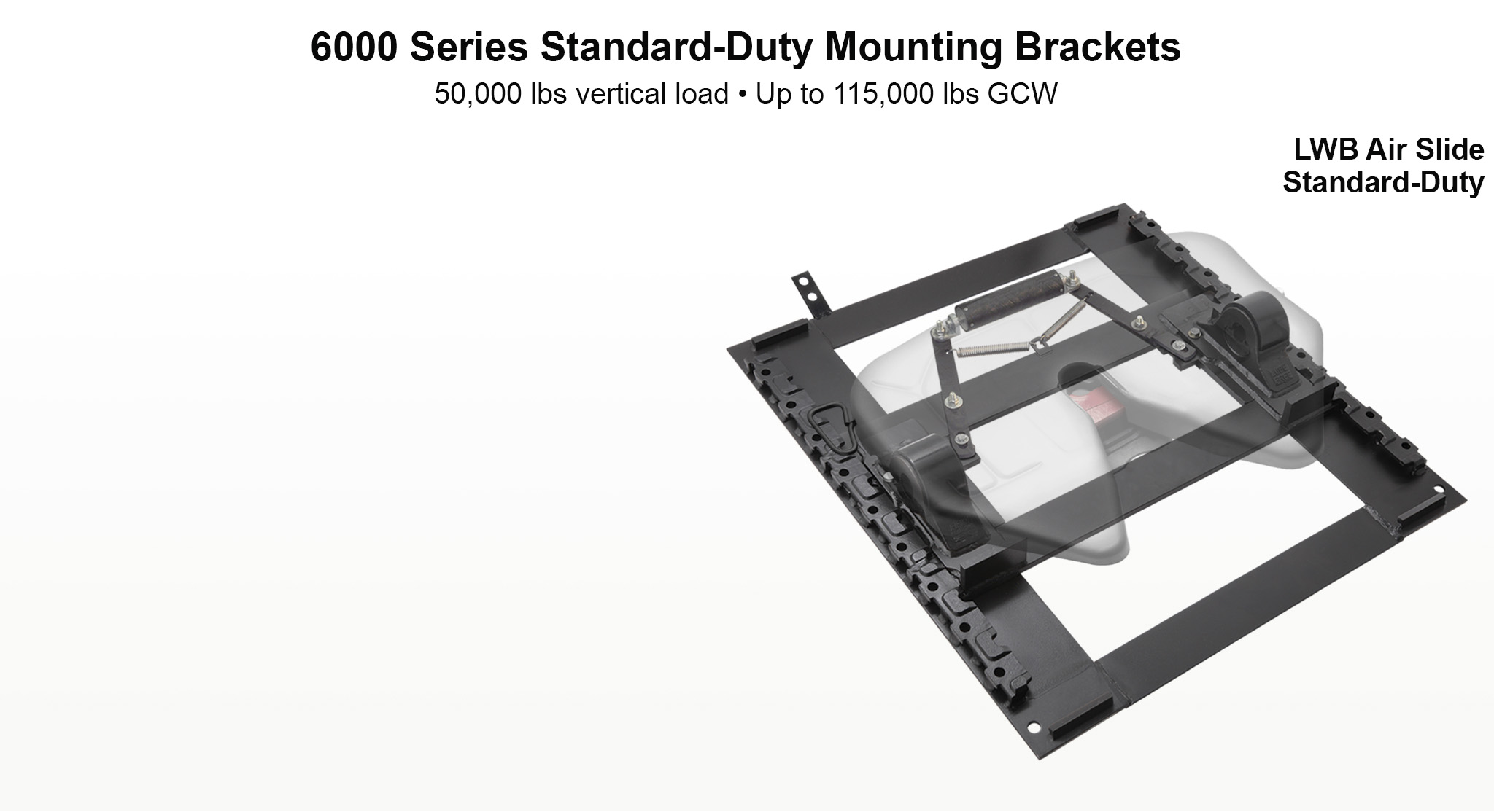 6000 LWB fifth wheel assembly